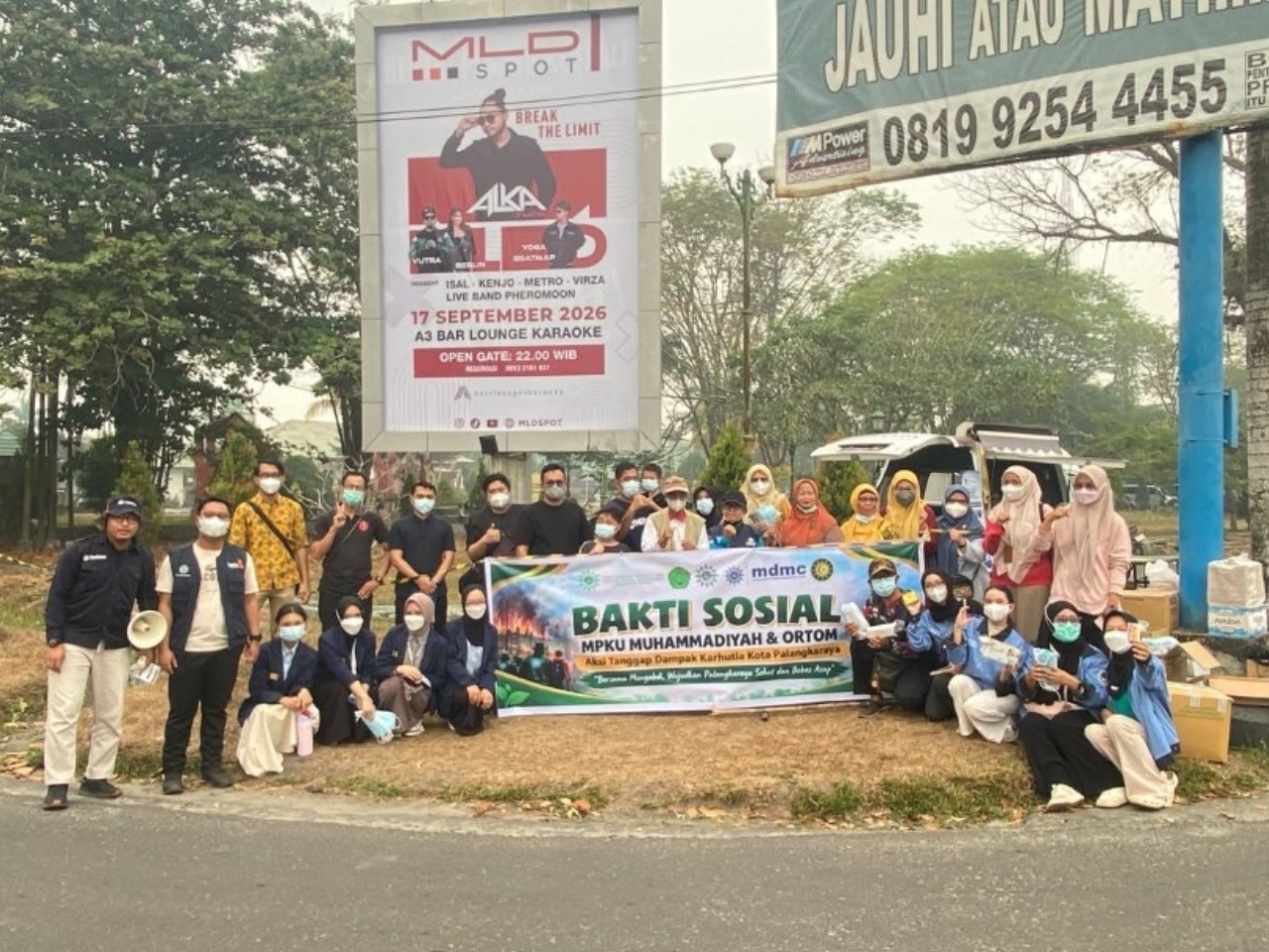 Aksi Kemanusiaan di CFD, Muhammadiyah Kalteng Bagikan Masker dan Suplemen Gratis