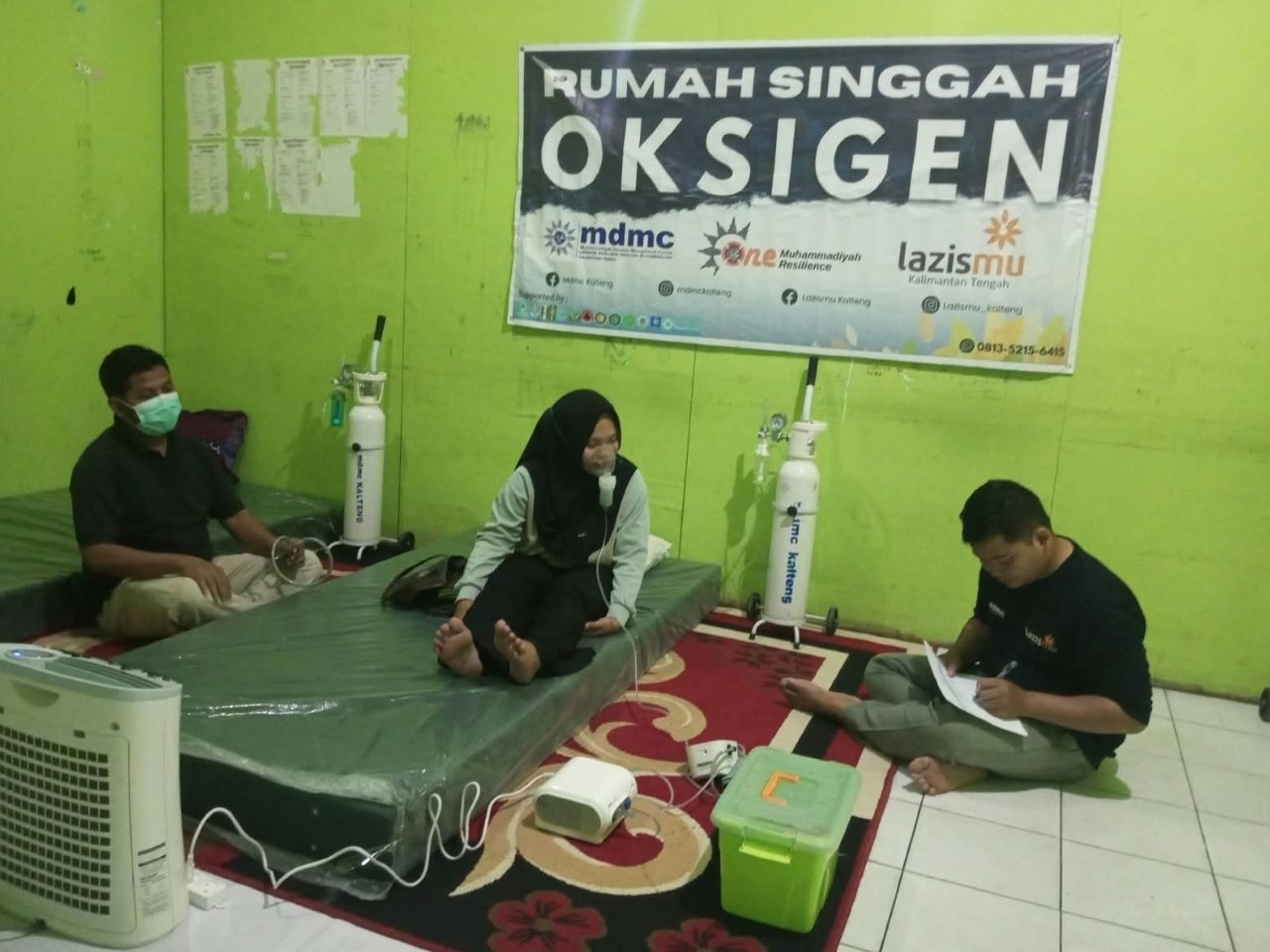 Muhammadiyah Kalteng Buka Rumah Singgah Oksigen untuk Warga Terdampak Karhutla