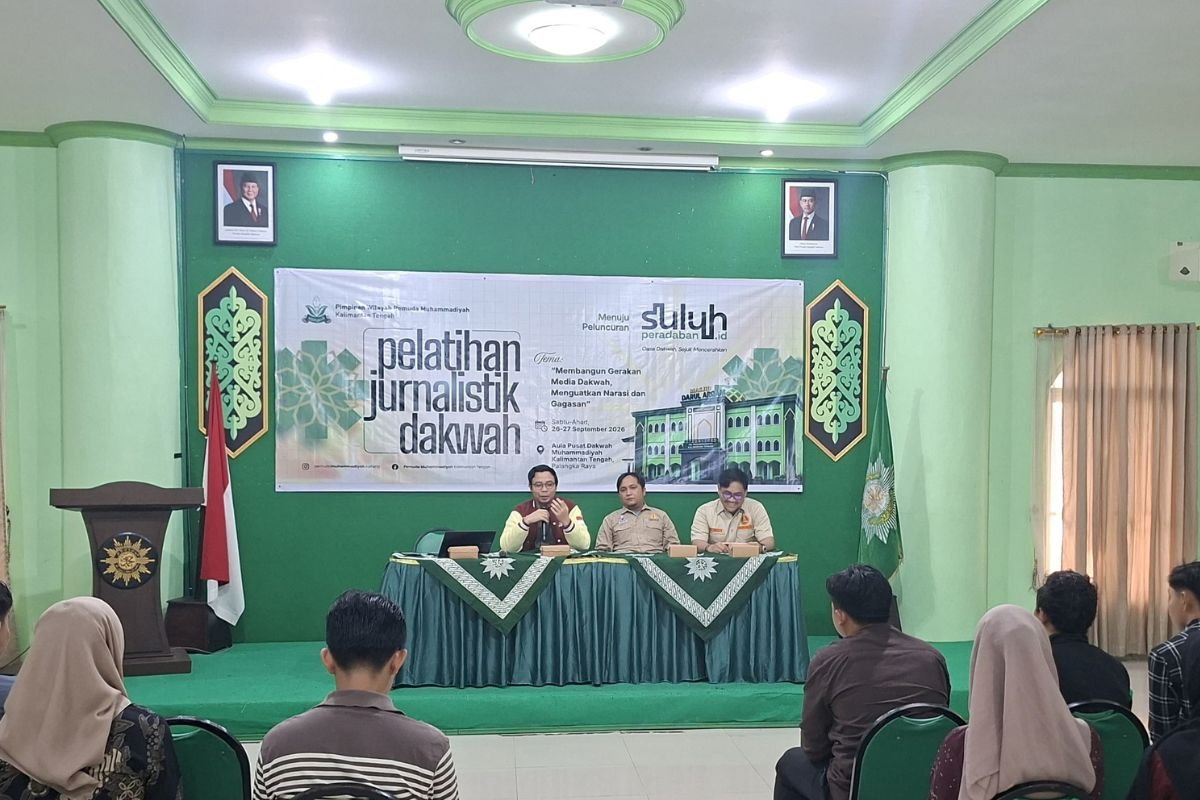 Pelatihan Jurnalistik Dakwah Pemuda Muhammadiyah Kalteng Dorong Kader Isi Ruang Digital
